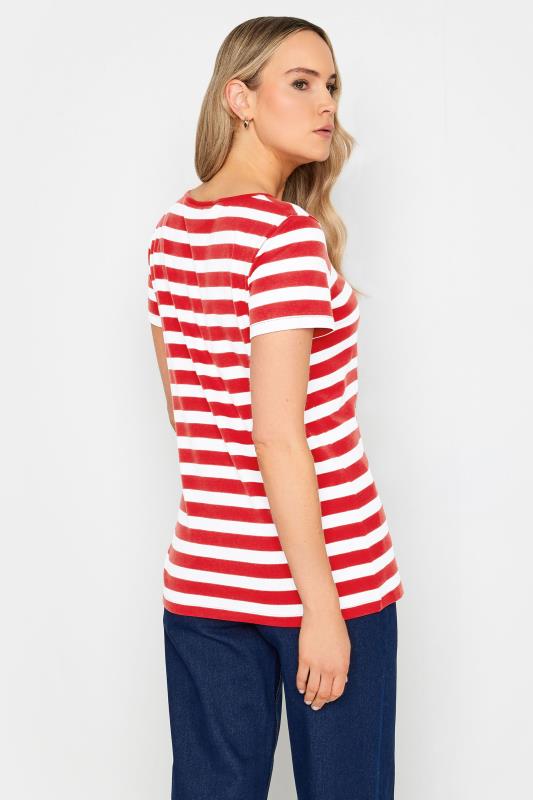 LTS Tall Womens 2 PACK Red & Black Stripe Short Sleeve T-Shirts | Long Tall Sally 5