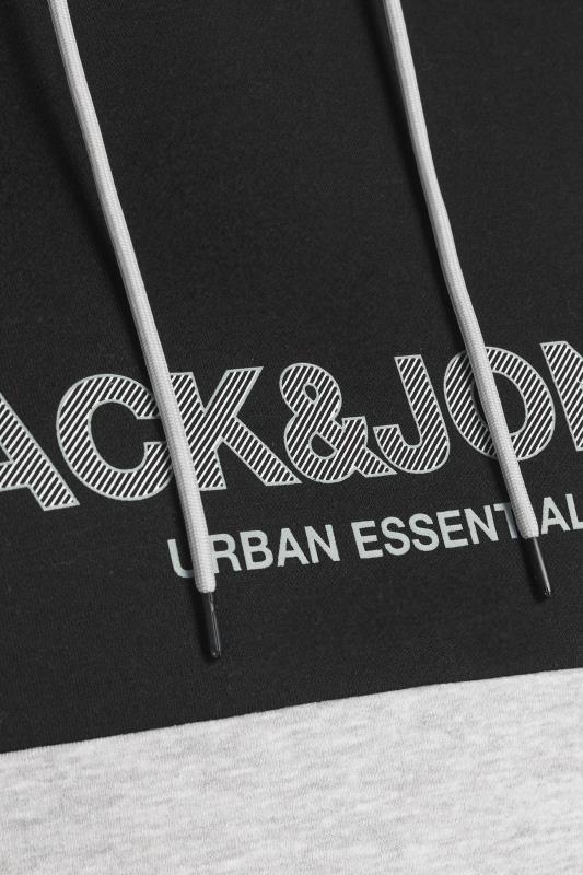 JACK & JONES Black Colour Block Hoodie_S.jpg