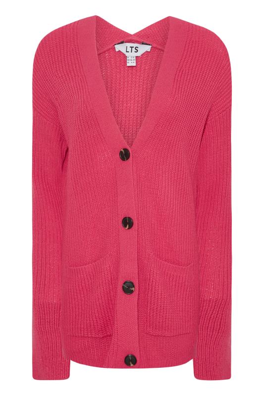 LTS Tall Pink Knitted Cardigan 6