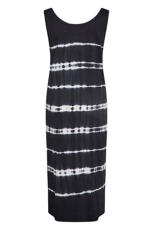 Plus Size Black Tie Dye Maxi Dress | Yours Clothing 6