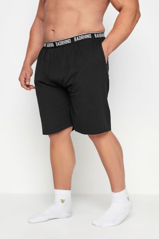 Men's  BadRhino Big & Tall Black Lounge Shorts