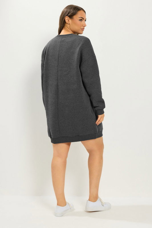 grey wool jumper dress Yours Women's Plus Size Size 18-20 City Break Outfits