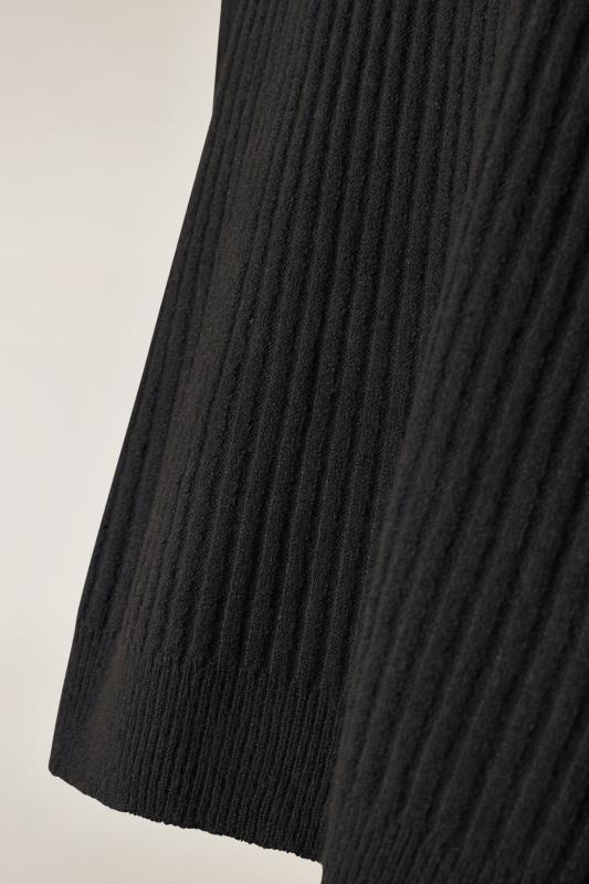EVANS Curve Black Knitted Vest Top | Evans 9