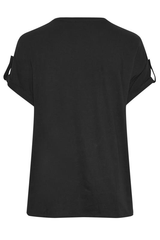 LIMITED COLLECTION Plus Size Black Pocket T-Shirt 8