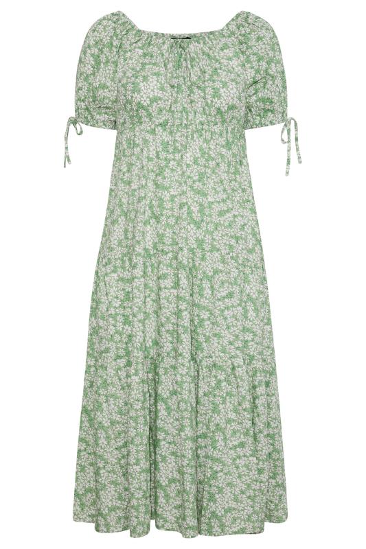 LIMITED COLLECTION Curve Sage Green Daisy Print Maxi Dress 6