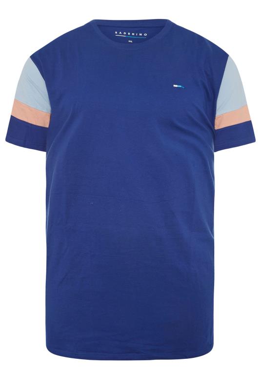 BadRhino Big & Tall Blue Cut & Sew Sleeve T-Shirt 3
