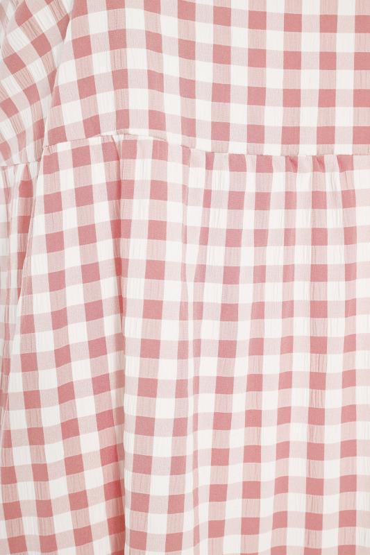 YOURS LONDON Pink Gingham Frill Dress_s.jpg
