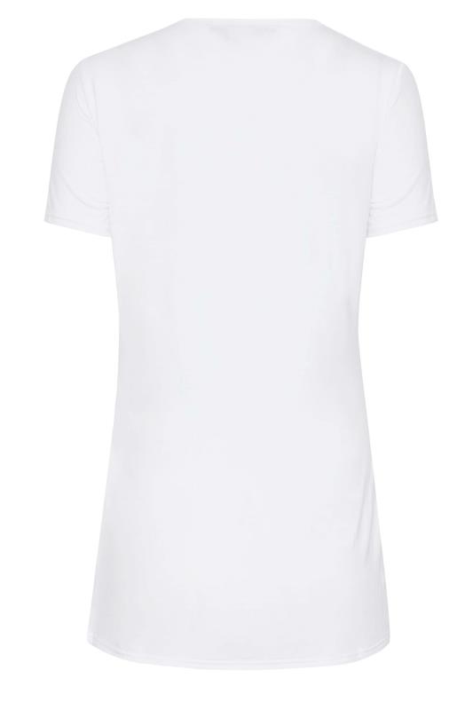 LTS Tall White 'Radiate Love' Slogan T-Shirt 7
