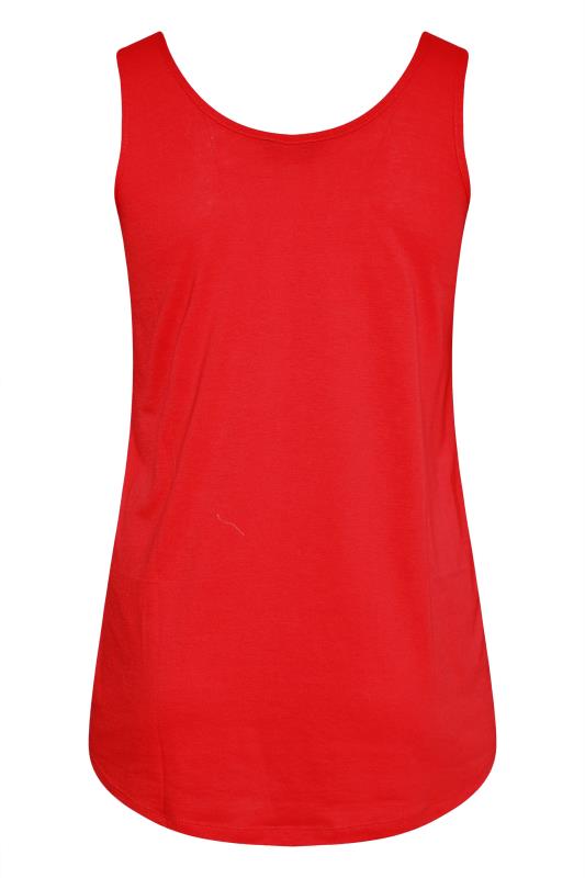 Red Vest Top | Yours Clothing