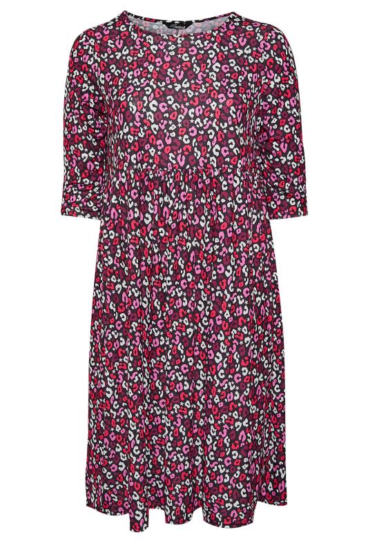 LIMITED COLLECTION Plus Size Pink Animal Print Midaxi Dress | Yours Clothing 5