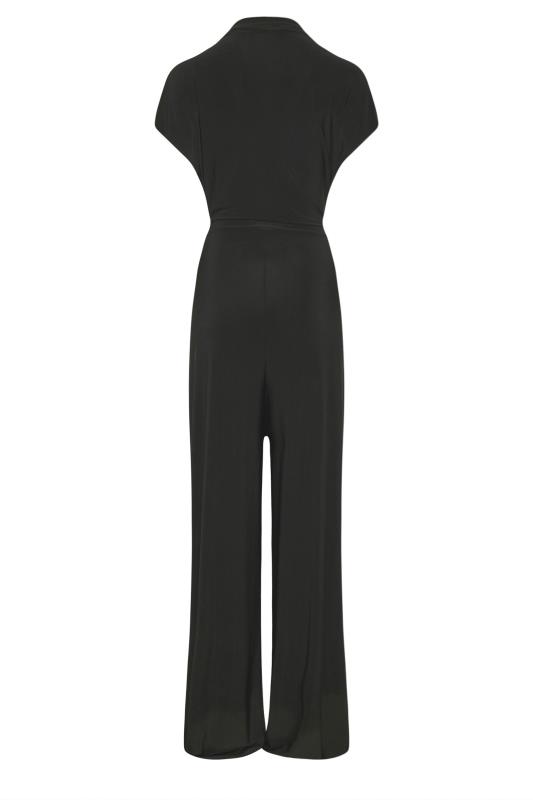 LTS Tall Black Wrap Jumpsuit 7