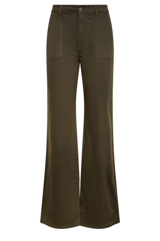 LTS Tall Women's Green Wide Leg Trousers | Long Tall Sally 4