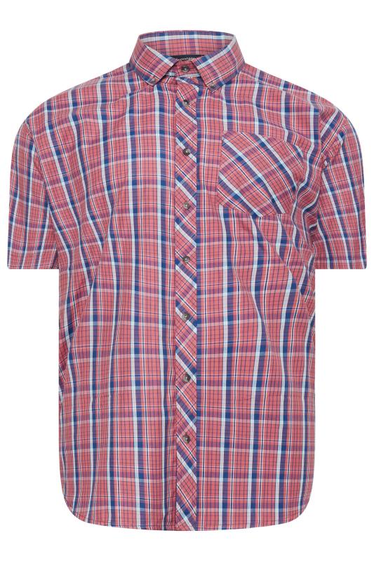  Grande Taille ESPIONAGE Big & Tall Red Check Shirt
