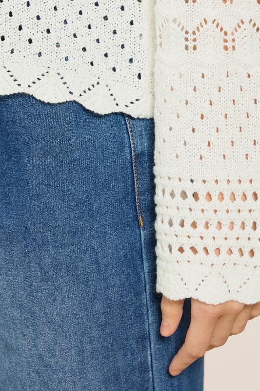M&Co White Crochet Button Through Cardigan | M&Co 4
