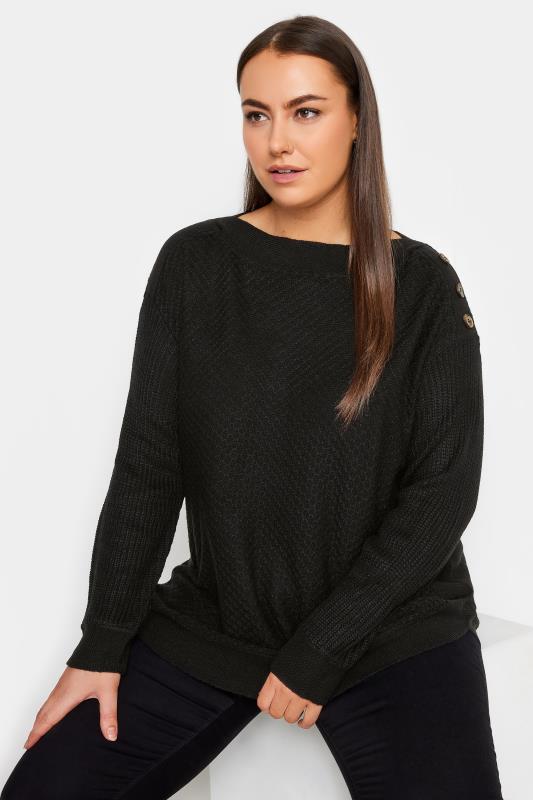 Evans Black Birdseye Sweater 1