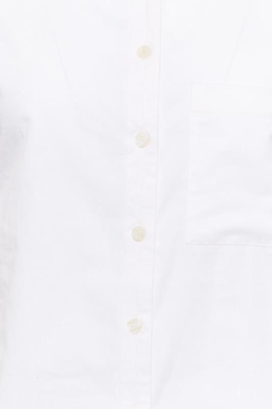 Petite White Oversized Cotton Shirt | PixieGirl 5