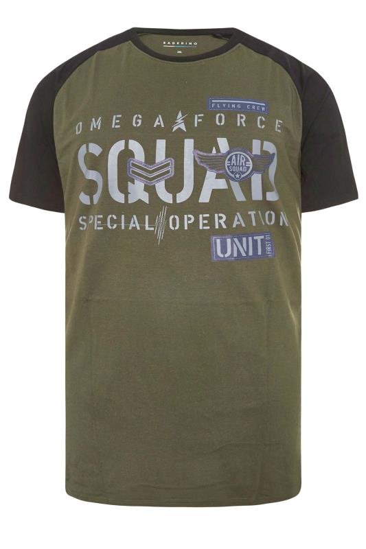 BadRhino Big & Tall Khaki Green 'Special Operation'' Raglan T-Shirt 2