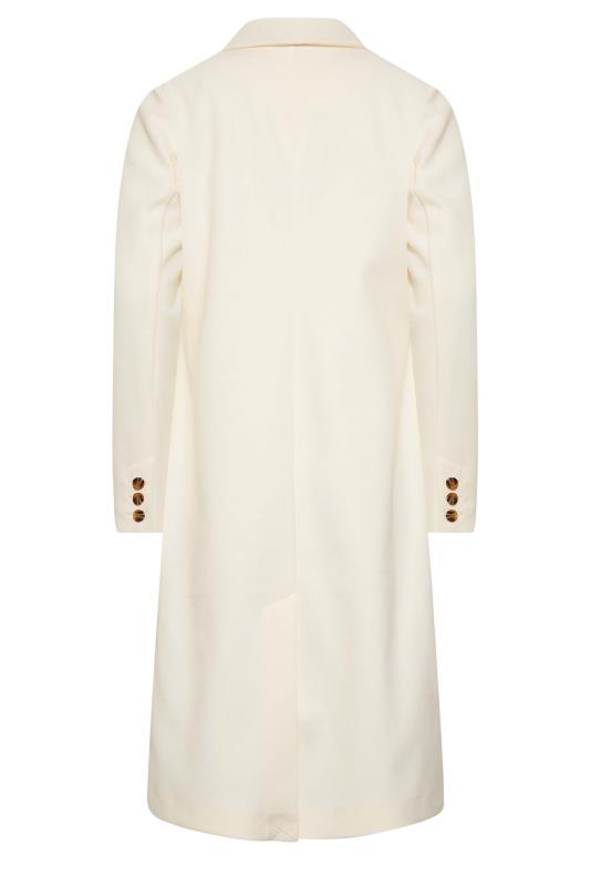 LTS Tall Women's Ivory White Midi Formal Coat | Long Tall Sally 7