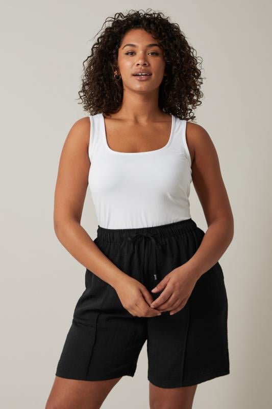 EVANS Plus Size Black Shorts | Evans 1