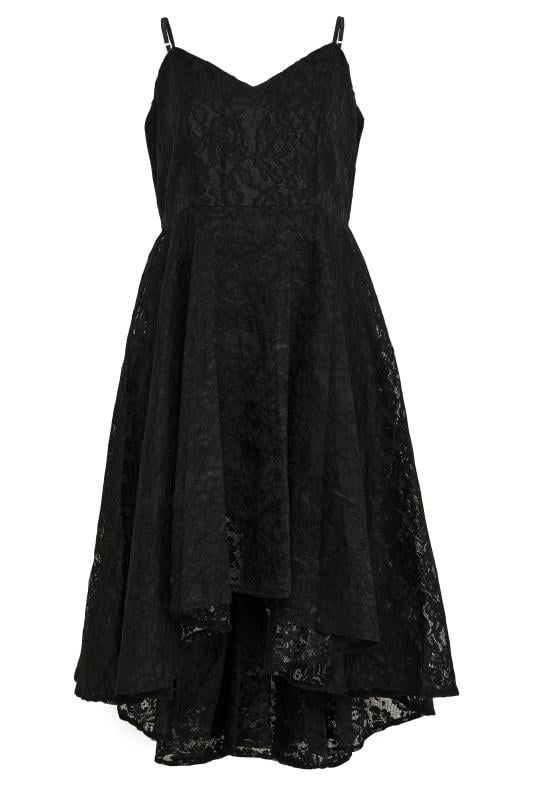 YOURS LONDON Plus Size Black Lace Midi Dress | Yours Clothing 5