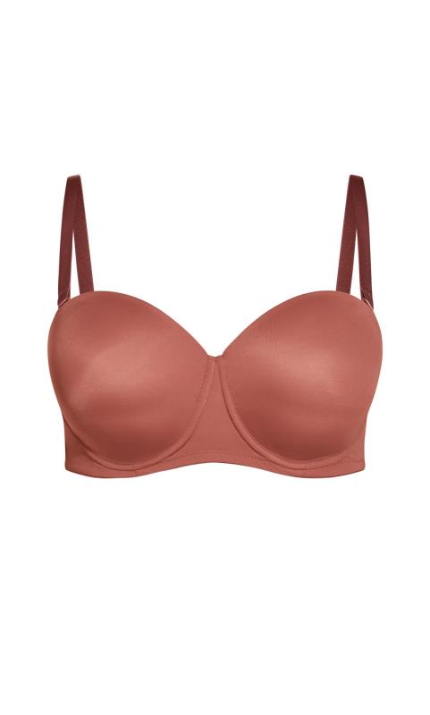 Hips and Curves Cinnamon Brown Strapless Multiway Bra 7