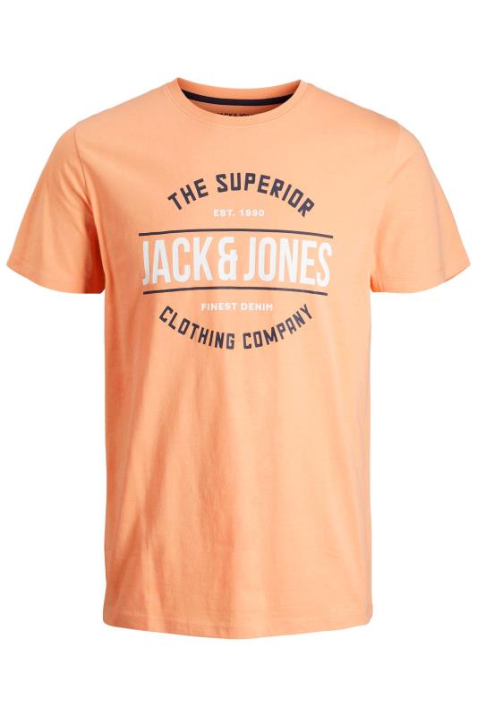 JACK & JONES Big & Tall Orange Brat T-Shirt 2