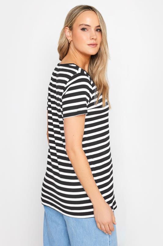 LTS Tall Womens 2 PACK Black & White Stripe Short Sleeve T-Shirts | Long Tall Sally 5