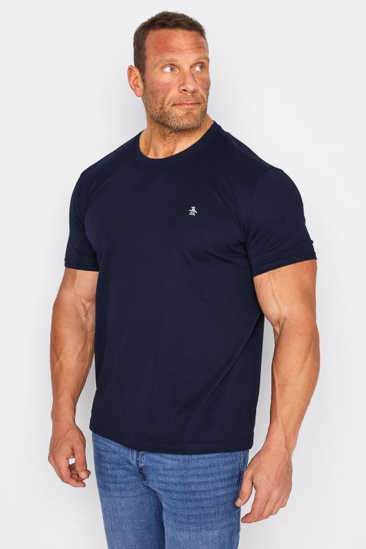  dla puszystych PENGUIN MUNSINGWEAR Big & Tall Navy Blue Organic T-Shirt