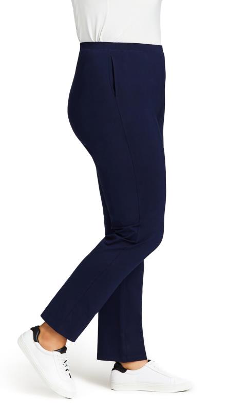 Evans Navy Tapered Tall Trouser 4