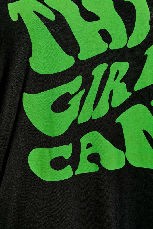 LIMITED COLLECTION Plus Size Black 'This Girl Can' Slogan T-Shirt | Yours Clothing 5