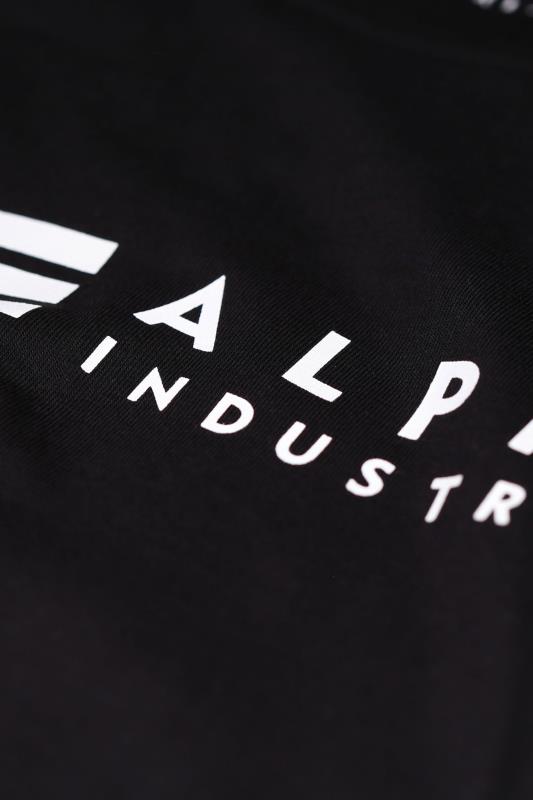 ALPHA INDUSTRIES Big & Tall 2 PACK Black Logo T-Shirts 7