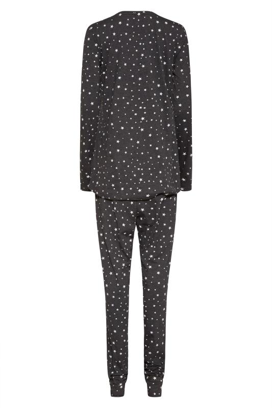 Tall Grey Star Print Pyjama Set 7