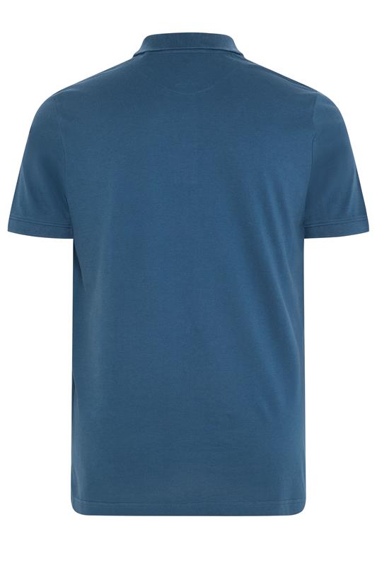 BadRhino Big & Tall Teal Blue Short Sleeve Polo Shirt | BadRhino 6