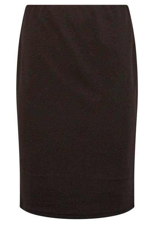 YOURS PETITE Curve Black Midi Pencil Skirt | Yours Clothing