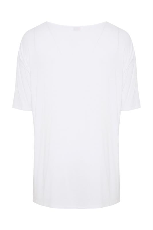 Plus Size White Oversized T-Shirt | Yours Clothing  7