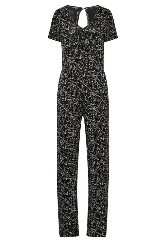 LTS Tall Women's Black Leaf Print Jumpsuit | Long Tall Sally 6