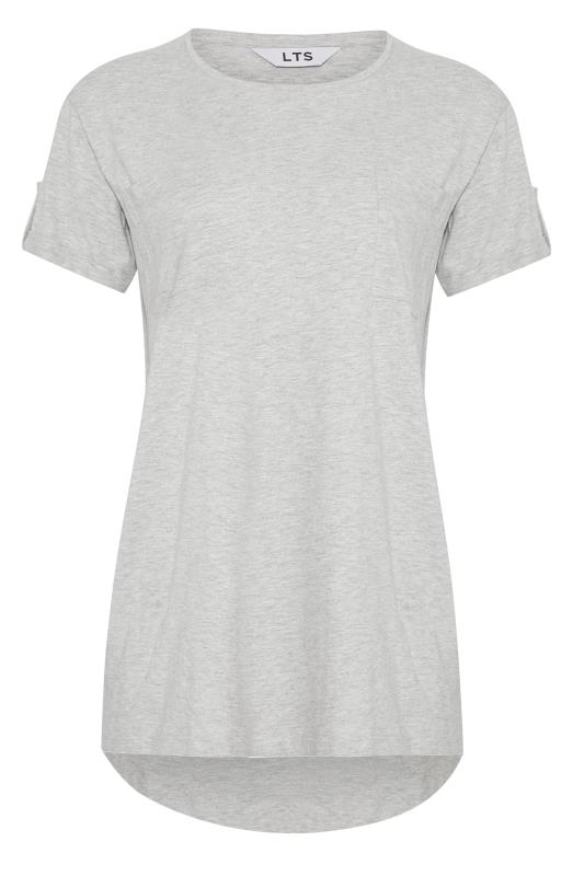 LTS Grey Short Sleeve Pocket T-Shirt_F.jpg