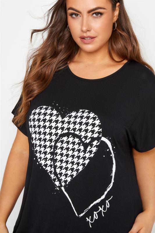 Black Dogtooth Heart T-Shirt_D.jpg