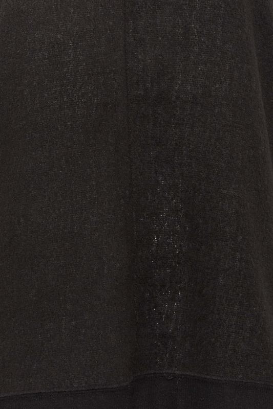 Plus Size Black Soft Touch Fleece Sweatshirt | Yours Clothing 5