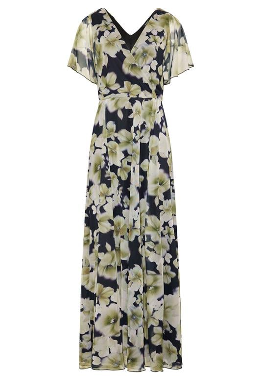 LTS Tall Women's Black Floral Mesh Maxi Dress | Long Tall Sally 5