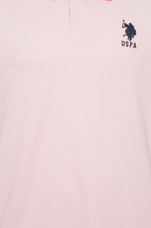 U.S. POLO ASSN. Big & Tall Pink Player 3 Polo Shirt | BadRhino 2