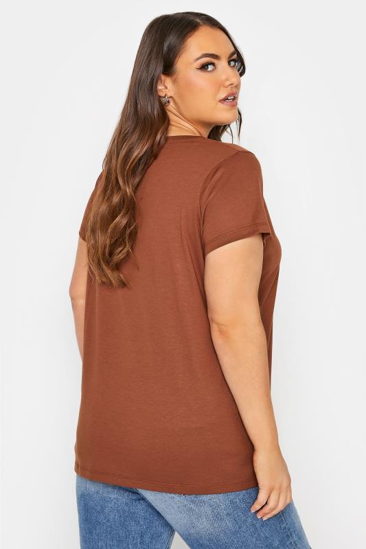 Curve Brown Short Sleeve T-Shirt_C.jpg