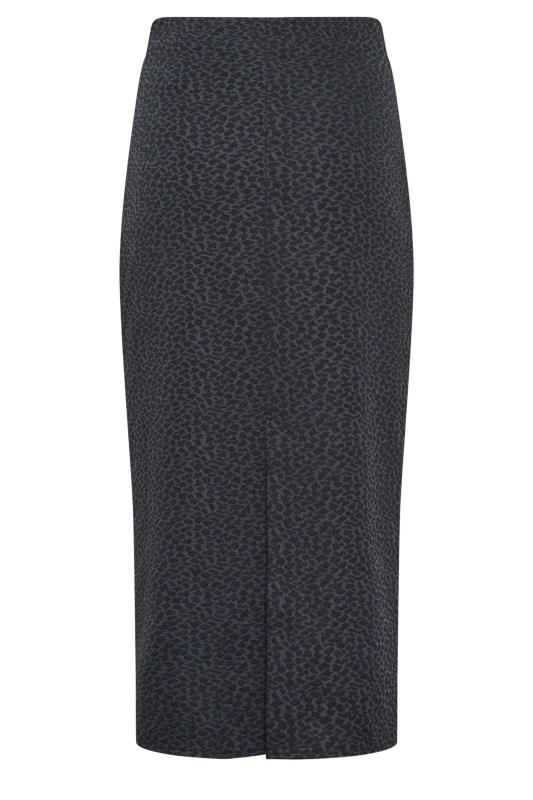 LTS Tall Charcoal Grey Leopard Print Tube Skirt | Long Tall Sally  6