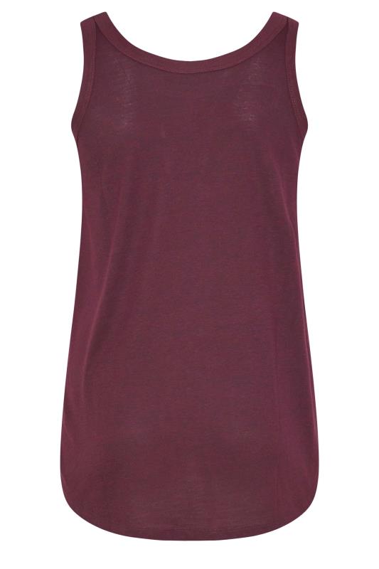 Curve Berry Red Marl Vest Top 7