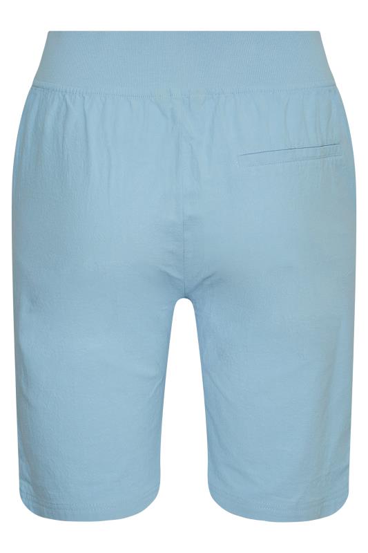 Curve Light Blue Cool Cotton Shorts Size 14-36 5