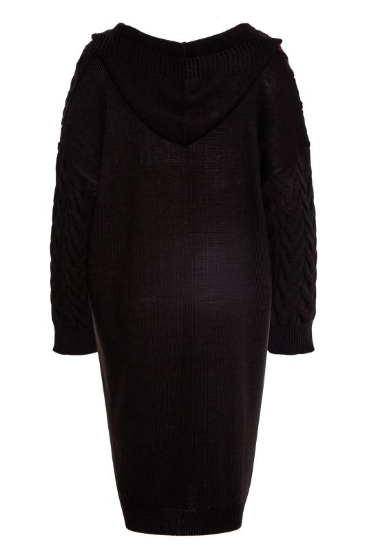 Curve Black Cable Knitted Hooded Maxi Cardigan_Y.jpg