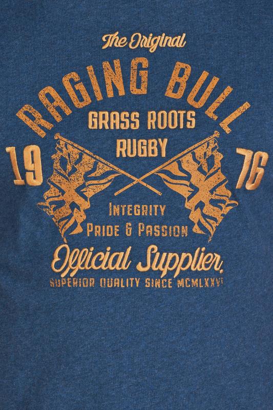 RAGING BULL Big & Tall Navy Blue Grass Roots T-Shirt 3