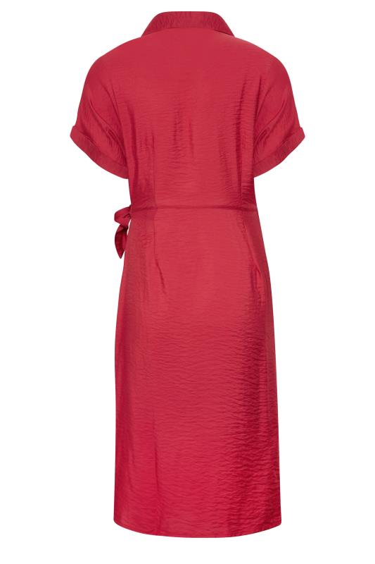 LTS Tall Women's Red Wrap Front Dress | Long Tall Sally 7