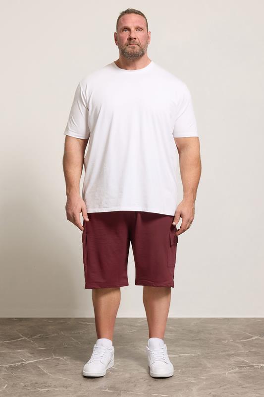 KAM Burgundy Red Cargo Lounge Shorts | BadRhino 1