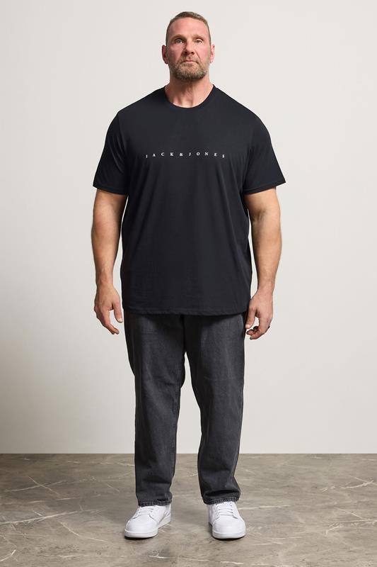 JACK & JONES Big & Tall Black Jeans | BadRhino 1